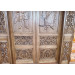 Carved church doors with archangels Michael and Gabriel