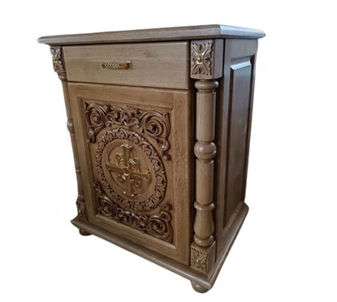 Wooden altar sacrificial table