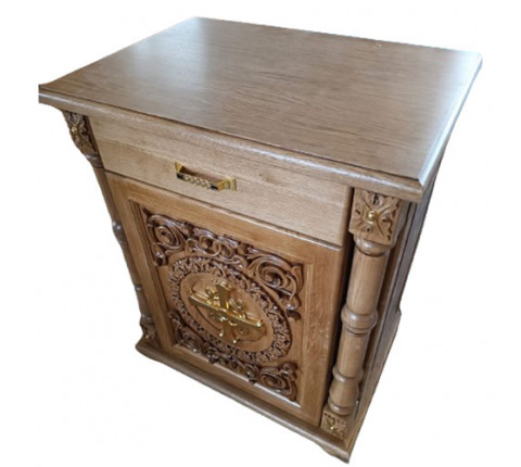 Wooden altar sacrificial table