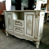 Chest of drawers for a TV in the Provence style
