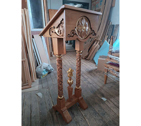 Oak lectern for the temple made to order