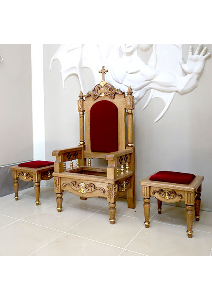 Set of Mountain Place with an archbishop's chair for the altar