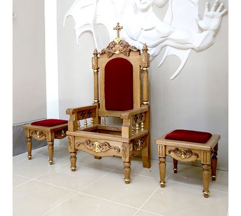 Set of Mountain Place with an archbishop's chair for the altar