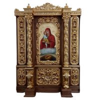 Іконостас з дуба, каркасна конструкція з іконами