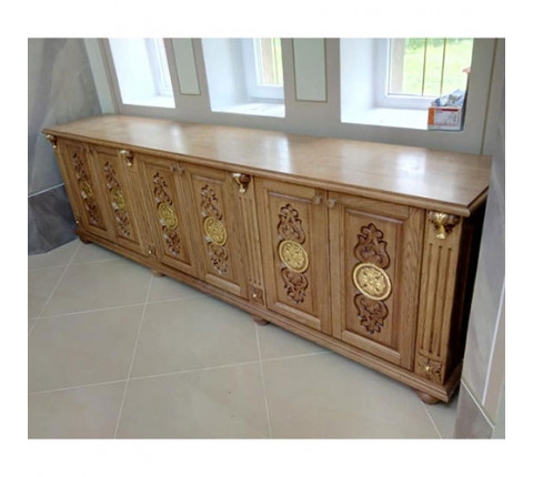Жертовник з дерева з витонченим дизайном, 200×50×90 см