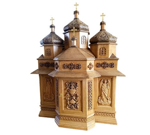 Church icon case made of oak or linden for the temple on order