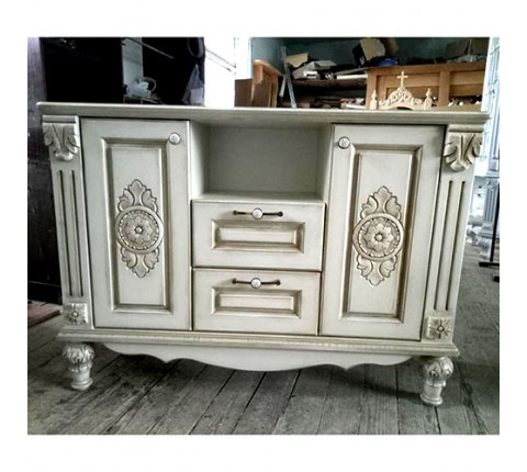 Chest of drawers for TV in Provence style