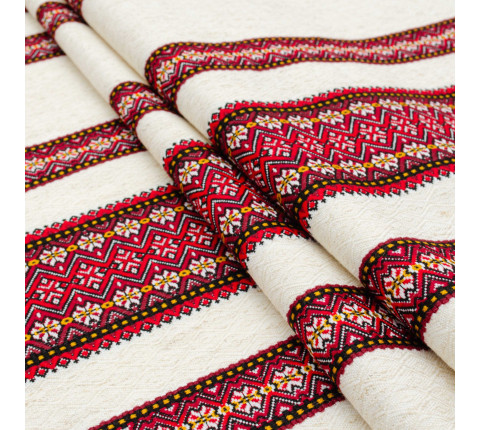 Ethno-fabric with ornament for decor Randevu-3 TDK-110-K 5/1, per meter.