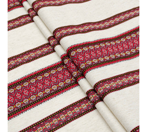 Ethno-fabric with ornament for decor Randevu-3 TDK-110-K 5/1, per meter.