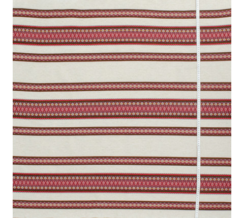 Ethno-fabric with ornament for decor Randevu-3 TDK-110-K 5/1, per meter.