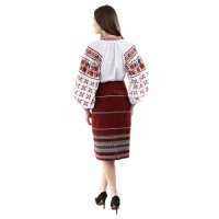 Women's skirt "Burgundy Dawn"