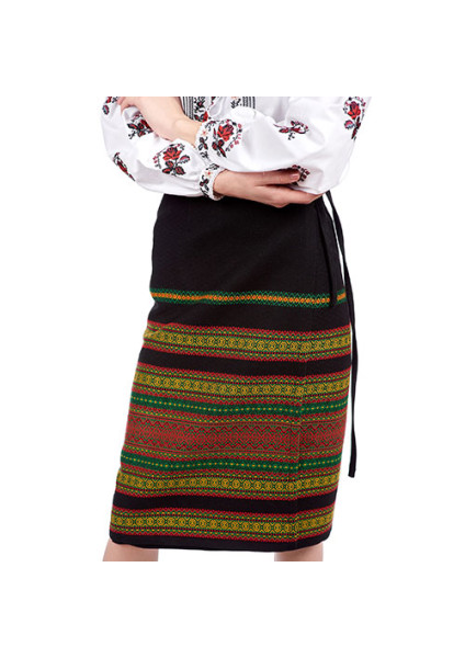 Women's plakhta "Colorful" — Hutsul clothing with a bright pattern