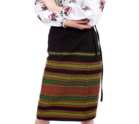 Women's plakhta "Colorful" — Hutsul clothing with a bright pattern