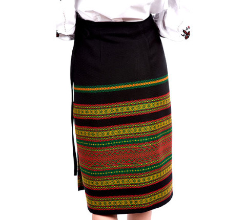 Women's plakhta "Colorful" — Hutsul clothing with a bright pattern