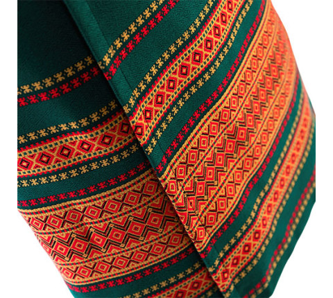 Women's plakhta "Green" — Hutsul clothing in a rich color
