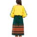 Women's plakhta "Green" — Hutsul clothing in a rich color