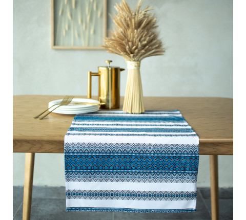 Towel-runner blue