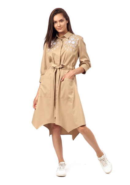 Women's dress with embroidery "Stream of Inspiration"