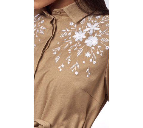 Women's dress with embroidery "Stream of Inspiration"