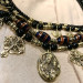 Necklace "Mother of God with Blooming Crosses" — handmade