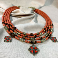 Necklace "Red Wonder"