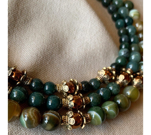 Necklace "The Forests Rustle"