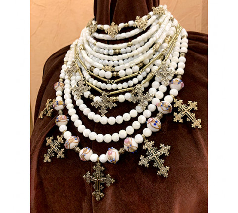 Set of three necklaces "Hutsul Costume"