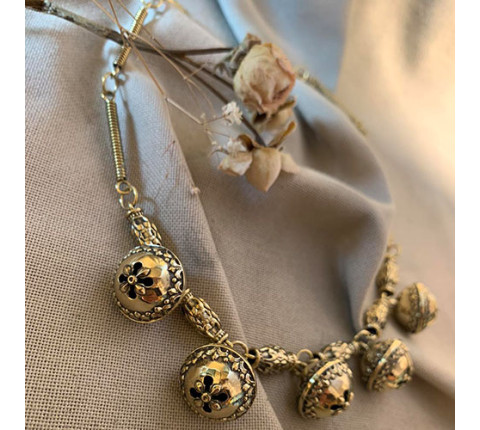 The breast decoration "Hutsul Shelesty" made of brass - handmade