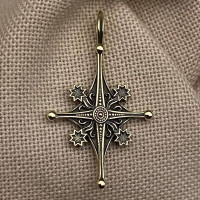 Pendant "Star" — handmade brass pendant