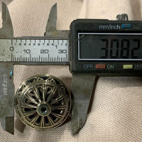Намистина ручної роботи з латуні