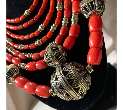 Necklace "Namystynka" made of brass — handmade