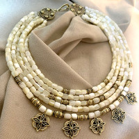Necklace "Pearl Star"
