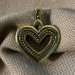 Heart Pendant made of Brass — a romantic handmade accessory