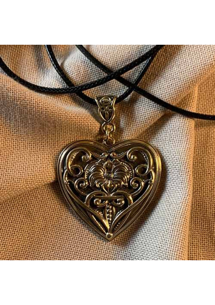 Handmade brass pendant "Heart 2"