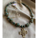 Necklace "Green green rye...."