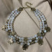 Necklace "Winter Morning" made of brass — handmade