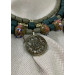 Necklace "Brass Dance" made of brass - handmade