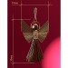 Handmade "Angel of Wish Fulfillment" pendant made of brass