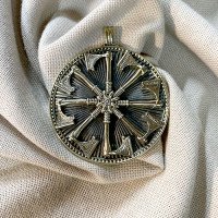 Handmade "Arcana" pendant made of brass