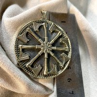 Handmade "Arcana" pendant made of brass