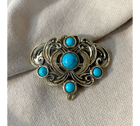 Bow for a dukhach with handmade stone from brass