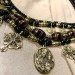 Necklace "Virgin Mary with blooming crosses"