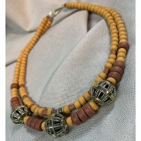 Handmade "Bomblyky" necklace made of brass