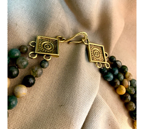 Necklace "Bohmond" made of brass - handmade