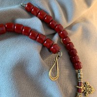 Necklace "Chichkana Zgharda" made of brass — handmade