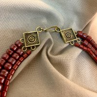 Necklace "Zakwіtchane" made of brass — handmade