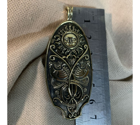 Handmade "Tree of Life" pendant made of brass