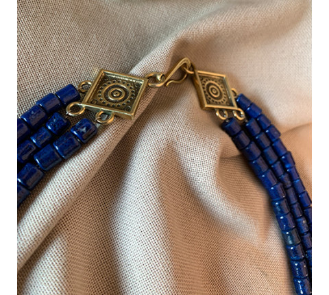 Necklace "Sources" made of brass — handmade