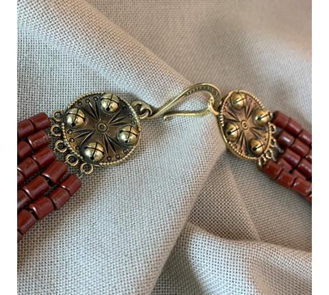 Necklace "For the Business Woman" made of brass — handmade