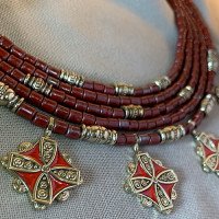 Necklace "For the Business Woman" made of brass — handmade